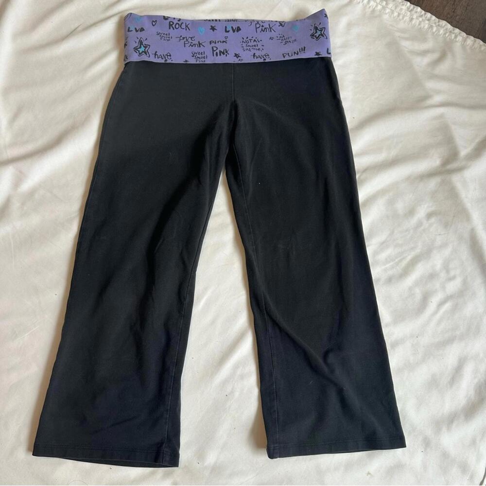 Y2K PINK Victorias Secret Foldover Capri Pants